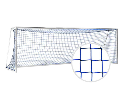 Tornetz für Fussballtor 750 x 250 cm | Blau | Netzbügel