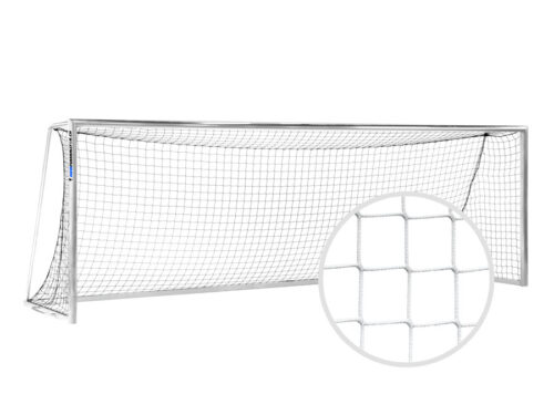 Tornetz für Fussballtor 750 x 250 cm | Weiss - Netzbügel